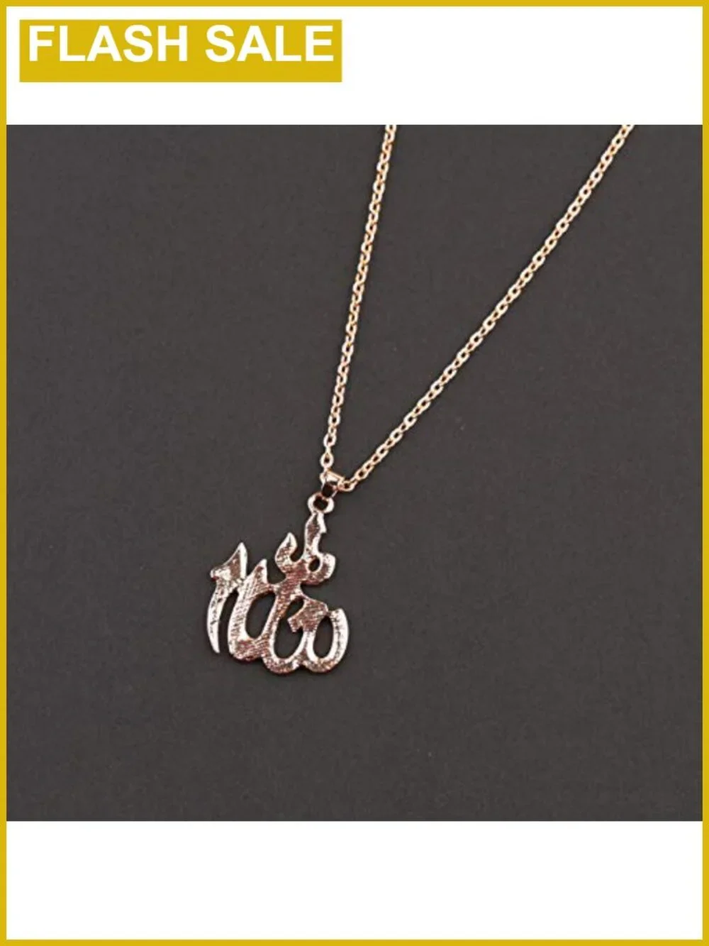 Allah Pendant Necklace Muslim Jewelry Religious Gift